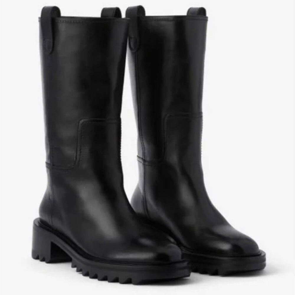 Tamara Mellon Traveler Boot (AKA Easy Rider) - Black Leather - 8.5 US / 38.5 EU